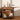 Elegant Solid Wood Coffee Table with Glass Top – Brown Finish fjnl - 1598MUTUKISPACE