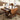 Elegant Solid Wood Coffee Table with Glass Top – Brown Finish fjnl - 1598MUTUKISPACE