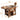 Elegant Solid Wood Coffee Table with Glass Top – Brown Finish fjnl - 1598MUTUKISPACE