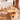 Elegant Natural Wood Dining Table - Brown Ash & Oak Wood with Glass and Rattan Accents fjnl - 1605MUTUKISPACE
