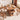 Classic Natural Brown Solid Wood and Rattan Chair fjnl - 1608MUTUKISPACE
