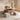 Sleek Sintered Stone & Stainless Steel Coffee Table with Elegant Linen Accents fjnl - 2452MUTUKISPACE