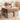 Sleek Sintered Stone & Stainless Steel Coffee Table with Elegant Linen Accents fjnl - 2452MUTUKISPACE