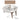 Modern Ash & Oak Wood Dining Table with Sintered Stone Top fjx - 2667MUTUKISPACE