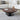 Modern Walnut Wood & Tempered Glass Coffee Table - Solid Wood and Stainless Steel Design fjx - 2694MUTUKISPACE