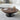Modern Walnut Wood & Tempered Glass Coffee Table - Solid Wood and Stainless Steel Design fjx - 2694MUTUKISPACE