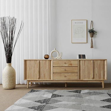 Wooden TV Stand – Sleek and Stylish Modern Living Room Furniture fls - 5338MUTUKISPACE