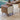 Premium Quality Brown Ash and Pine Wood Dining Table - Elegant Home Decor fmbs - 001MUTUKISPACE
