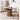 Modern Glossy White Sintered Stone Table with Oak Wood Base - Elegant Home Decor fmbs - 004MUTUKISPACE