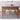 Sleek Brown Frame Table with Natural Sintered Stone & Ash Wood Finish fmbs - 007MUTUKISPACE