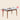 Elegant Brown Frame Table with Natural Sintered Stone and Ash Wood Finish fmbs - 008MUTUKISPACE