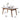 Elegant Brown Frame Table with Natural Sintered Stone and Ash Wood Finish fmbs - 009MUTUKISPACE