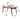 Elegant Brown Frame Table with Natural Sintered Stone and Ash Wood Finish fmbs - 009MUTUKISPACE