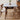 Elegant Brown Frame Table with Natural Sintered Stone and Glass Top, Ash Wood Design fmbs - 010MUTUKISPACE