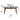 Elegant Brown Frame Table with Natural Sintered Stone and Glass Top, Ash Wood Design fmbs - 010MUTUKISPACE