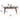 Elegant Brown Frame Table with Natural Sintered Stone and Glass Top, Ash Wood Design fmbs - 010MUTUKISPACE