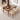 Premium Handmade Natural Ash Wood Dining Table - Brown Finish fmbs - 014MUTUKISPACE