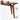Premium Handmade Natural Ash Wood Dining Table - Brown Finish fmbs - 014MUTUKISPACE