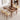 Premium Handmade Natural Ash Wood Dining Table - Brown Finish fmbs - 014MUTUKISPACE