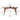 Premium Handmade Natural Ash Wood Dining Table - Brown Finish fmbs - 014MUTUKISPACE