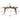 Premium Handmade Natural Ash Wood Dining Table - Brown Finish fmbs - 014MUTUKISPACE