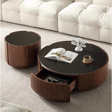 Sintered Stone Coffee Table with Storage – Modern Living Room Statement Piece fme - 3126MUTUKISPACE
