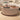 Walnut Wood top and Beige Round Coffee Table – Modern Accent for Stylish Living Room fme - 3127MUTUKISPACE