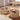 Walnut Wood top and Beige Round Coffee Table – Modern Accent for Stylish Living Room fme - 3127MUTUKISPACE
