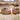 Walnut Wood top and Beige Round Coffee Table – Modern Accent for Stylish Living Room fme - 3127MUTUKISPACE
