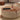 Walnut Wood top and Beige Round Coffee Table – Modern Accent for Stylish Living Room fme - 3127MUTUKISPACE