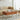 Elegant Multi - Material Light Brown Black Cherry Wood Coffee Table – Modern Design with Metal Accents fmy - 685MUTUKISPACE
