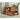 Elegant Multi - Material Light Brown Black Cherry Wood Coffee Table – Modern Design with Metal Accents fmy - 685MUTUKISPACE