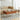 Elegant Multi - Material Light Brown Black Cherry Wood Coffee Table – Modern Design with Metal Accents fmy - 685MUTUKISPACE