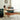 Elegant Light Brown Cherry Wood Coffee Table with Metal Accents and Durable Nylon Legs fmy - 686MUTUKISPACE