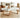 Elegant Light Brown & Black Cherry Wood Tea Table - Durable Plywood & Metal Construction with Nylon Accents fmy - 691MUTUKISPACE