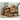 Stylish Multi - Material Tea Table: Light Brown Black Cherry Wood, Plywood, Stainless Steel, Nylon fmy - 692MUTUKISPACE