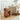 Elegant Light Brown & Black Laminated Wood Tea Table - Stylish & Modern Design fmy - 695MUTUKISPACE