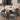 Elegant Brown Sintered Stone Dining Table with Solid Wood Base fnl - 279MUTUKISPACE
