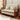 Stylish Sofabed in Khaki Yellow with Dark Gray, Light Brown, and Blue Accents - Durable Rubber Wood and Pine Wood Frame with Faux Leather & Cotton - Linen Blend Upholstery fnm - 949MUTUKISPACE