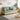 Modern Cotton - Linen Sofabed in Elegant Green & Neutral Shades with Ash Wood Frame fnm - 956MUTUKISPACE