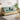 Modern Cotton - Linen Sofabed in Elegant Green & Neutral Shades with Ash Wood Frame fnm - 956MUTUKISPACE