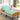 Luxurious Green and Grey Cotton - Linen Blend Bed with Coconut Palm Latex foltm - 1557MUTUKISPACE