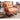 Luxurious Green Leathaire Bed - Vibrant Orange Accents for Modern Decor foltm - 1560MUTUKISPACE