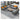 Modern Stylish Sofa - Orange, Gray, Black Faux Leather with Solid Wood Frame fsj - 1033MUTUKISPACE