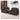Luxurious Black & Light Brown Faux Leather Sofa with Solid Wood Frame fsj - 1034MUTUKISPACE