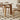 Stylish Multi - Material Table: Black, White, Gray, Brown, Natural Wood & Sintered Stone Top fsm - 309MUTUKISPACE