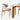 Sleek Off - White Chair with Natural Wood and Black Brown Ash Wood - PU Leather Finish fsm - 966MUTUKISPACE