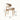 Sleek Off - White Chair with Natural Wood and Black Brown Ash Wood - PU Leather Finish fsm - 966MUTUKISPACE