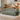 Modern White Sofa with Green, Blue, and Gray Accents - Black Wood Frame and Faux Lambswool Silicon Fill for Ultimate Comfort fsmy - 450MUTUKISPACE