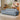 Modern White Sofa with Green, Blue, and Gray Accents - Black Wood Frame and Faux Lambswool Silicon Fill for Ultimate Comfort fsmy - 450MUTUKISPACE
